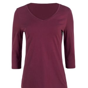 Peruvian Connection Womens Top Tee Bing Cherry Monterey XL